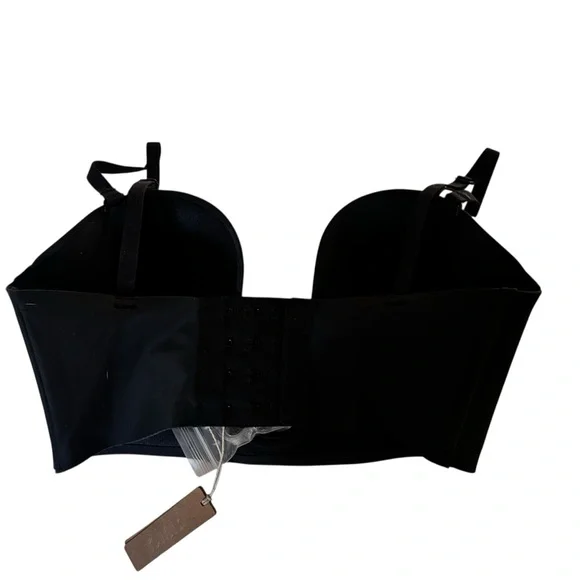 SKIMS Deep Plunge Shapewear Bra Onyx XS - Picture 3 of 7